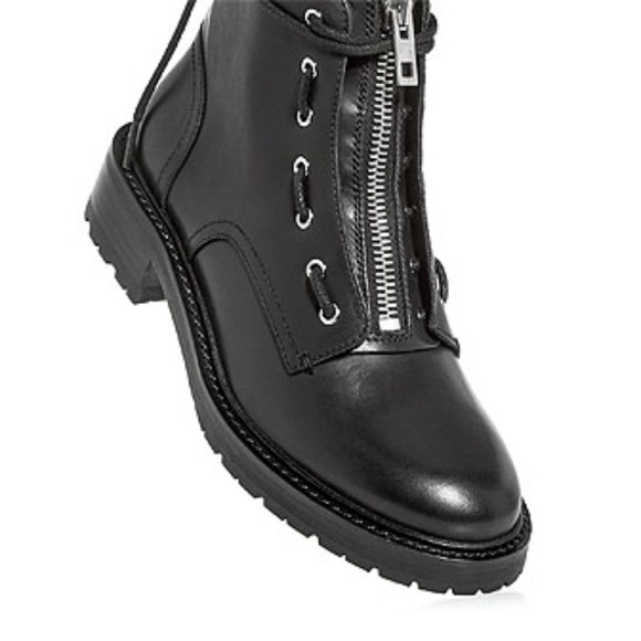 rag & bone Cannon Zip-Up Leather Combat Boots - Picture 6 of 8